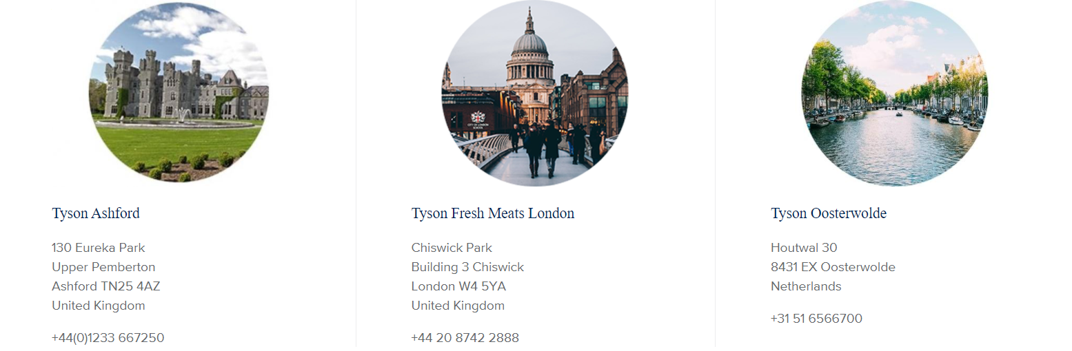 Tyson Locations P2